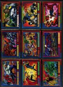 1993 Skybox Marvel Universe Series 4 Kompletny zestaw podstawowy (180) prawie idealny - Zdjęcie 1 z 10