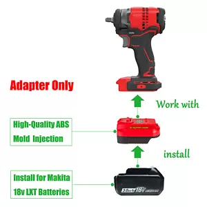 1x Adapter for Makita 18V LXT Battery, fits Craftsman New 20V (V-20 Model) Tools - Picture 1 of 8