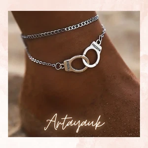 Reino Unido Freedom Esposas Doble Capa Pulsera Tobillera Para mujeres Playa Joyería Regalo - Imagen 1 de 4