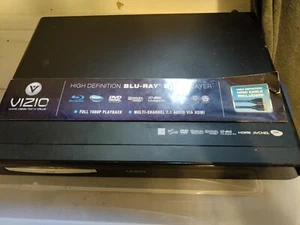 VIZIO VBR110 BLU-RAY PLAYER WITH NEW GE 4 DEVICE PROGRAMMABLE REMOTE/FREE MOVIE - Picture 1 of 3