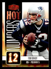 2006 Flair Showcase Tom Brady Hot Numbers #HN24