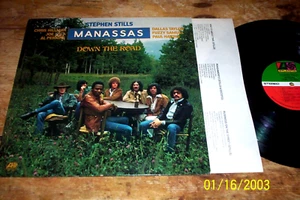 MANASSAS w/ STEPHEN STILLS ( DOWN THE ROAD ) 1973 ATLANTIC Records VINYL LP NM- - Picture 1 of 1