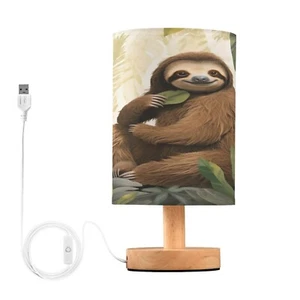 Sloth Bedside Table Lamp for Bedroom Nightstand, Small Eye Care LED Desk Read... - Picture 1 of 7