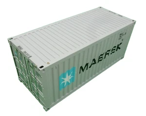 20 foot DISPLAY CONTAINER  for Tamiya 1:14 RC Semi Trailers Hercules /Tamiya MSK - Photo 1 sur 12