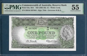 Australia 1 Pound, 1961, P 34a / R34, PMG 55 AUNC - Picture 1 of 2