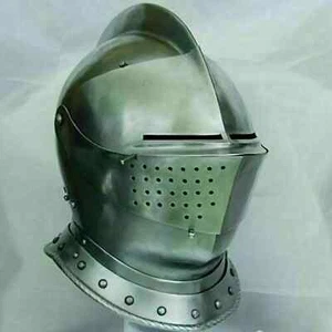 Mittelalter Ritter Turnier enge Rüstung Helm Replik Halloween Rollenspiel Geschenk - Bild 1 von 9