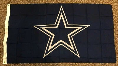 DALLAS COWBOYS LOGO FREMONT DIE 3x5ft flag superior quality GENUINE NFL Lic us - Image 1 of 4