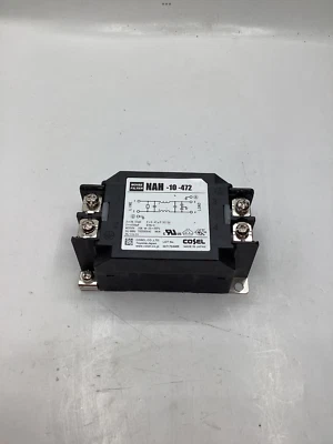 COSEL Single Phase Noise Filter NAH-10-472 AC250V 3071704WR  - Image 1 of 4