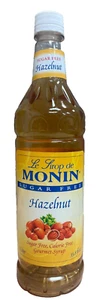 Monin Sugar Free Hazelnut Syrup (750mL), H-Hazelnut-sf - Picture 1 of 5