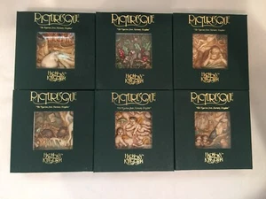 6 Lot New Harmony Kingdom Picturesque 4" Accent Decor Tile Wall Retail $150 Vtg - Picture 1 of 9