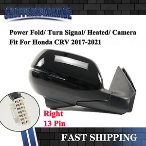 For Honda CRV 2017-2021 Right Side View Mirror Camera Black 13 Wires Power Fold - Picture 1 of 8