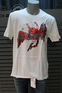 AMPLIFIED UNISEX TEE LED ZEPPELIN ICARUS neu alt weiss - Foto 1 di 4