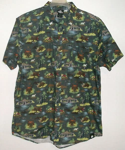 NEU OHNE ETIKETT - JURASSIK WORLD / HAWAII SS HEMD MIT KNOPFLEISTE - Gr. XXL - NEU Dino Film - Bild 1 von 3