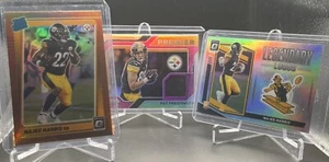 2021 Najee Harris & Pat Freiermuth- Steelers Rookie (3) Card Lot: Patch & Optic - Picture 1 of 5