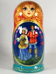 Very Fine Russia Russian Matryoshka single Doll Signed on base ca. 20th century - Picture 1 of 24