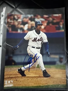 Carlos Baerga signed 8x10 Foto New York Mets Autogramm - Bild 1 von 3