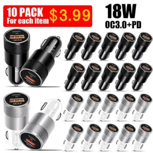 Fast PD Car Charger USB & Type C For iPhone 16 15 14 13 12 11 X Pro Max Plus Lot - Picture 1 of 15