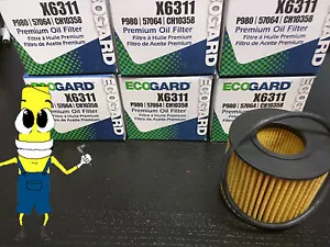 Premium Oil Filter for Lexus Toyota Scion Pontiac 04152-YZZA6 04152-37010 Pack 6 - Picture 1 of 6