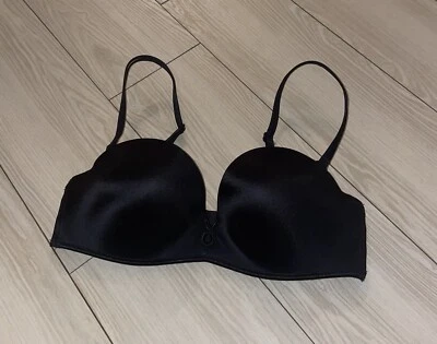 Victorias Secret Super Padded Strapless Bra Multiway Underwire Womens 34A Black - Image 1 of 4