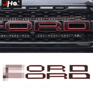 2024-2025 Ford Raptor F-150 Grill Letter Outlines - vinyl stickers decals A Set - Picture 1 of 8