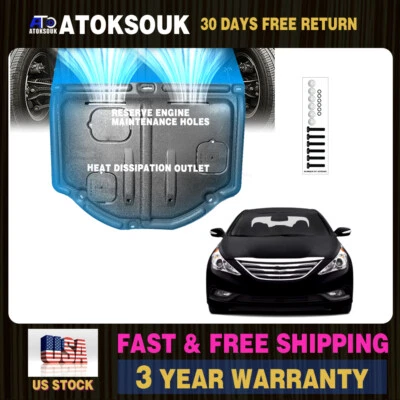 Protector contra salpicaduras del motor delantero para Hyundai Sonata 2012-2013 Foto 1 de 4