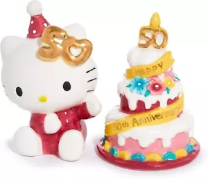 50 Aniversario Hello Kitty con Pastel Salero y Pimentero Set Edición Limitada - Imagen 1 de 4