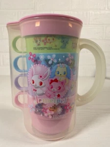 Sanrio Jewelpet 4 mugs & pitcher set from Japan - Picture 1 of 9