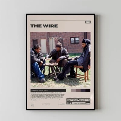 The Wire Poster, David Simon, Minimalist Tv Series, Vintage Retro Art Print - Image 1 of 4