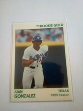1991 STAR ROOKIE GUILD GLOSSY JUAN GONZALEZ #50 SHARP! ONLY 5000 MADE