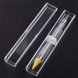 1pc Rhinestone Picker Dotting Pen Nail Art Decoration Tool Wax Pencil Crystals - Picture 1 of 27