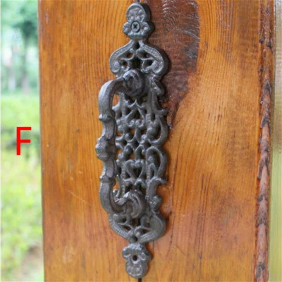 Puerta grande de hierro fundido granero cobertizo tirador manija de puerta armario antiguo decoración puerta del hogar Foto 1 de 4