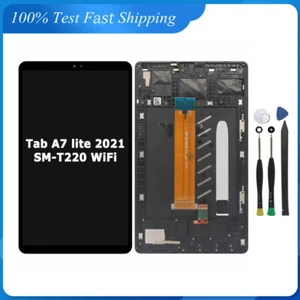 Black LCD Display Touch Screen Digitizer For Samsung Tab A7 Lite 2021 SM-T220 - Picture 1 of 7