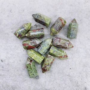 10pcs Natural Dragon Blood Reiki Gemstone tower Crystal Quartz Healing Decorate - Picture 1 of 7