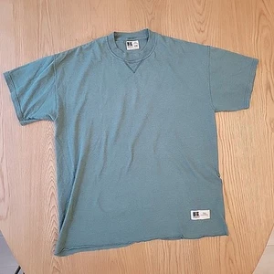 Vintage Russell Athletic Shirt Gr. XL Grün Kurzarm Rundhals Pro Baumwolle - Bild 1 von 11