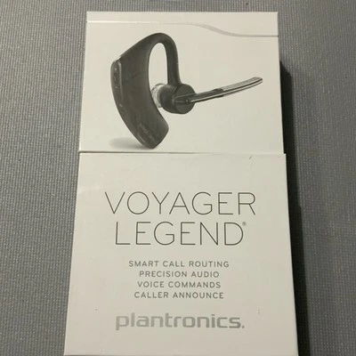 Poly - Voyager Legend Wireless Noise Cancelling Bluetooth Headset - Silver/Black - Image 1 of 3