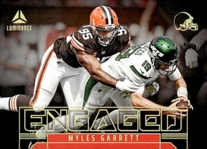 2023 Panini Luminance Engaged Myles Garrett Cleveland Browns #EN-6 - Picture 1 of 2