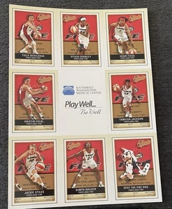 WNBA Portland Fire UNCUT Team Card Sheet Jackie Stiles Fleer 2002 Extras - Picture 1 of 7