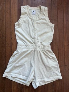 Nike Sportswear Girls Jersey Romper size L Ivory - Picture 1 of 9