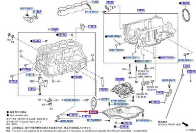 LEXUS RX MK5 Motorölwanne 1210225040 NEU ORIGINAL - Image 1 of 2