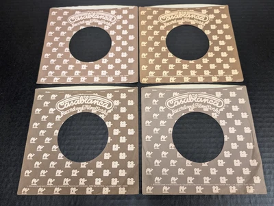Lot of 4 Vintage Casablanca Records 45 RPM 7" Company Sleeves for KISS Rock Foto 1 de 2