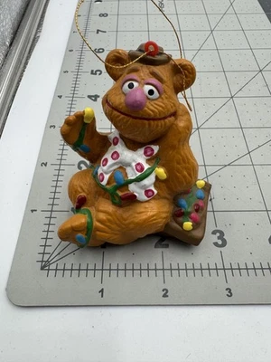 RARO Fozzie el Oso Adorno de Navidad Kurt Adler Henson Muppets Envoltura en Luces Foto 1 de 4