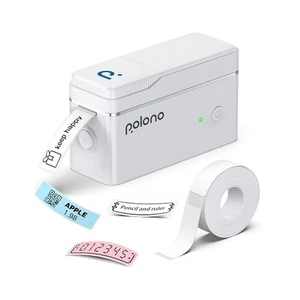 POLONO P31S Bluetooth Etikettendrucker - Weiß Thermodrucker - Bild 1 von 9