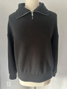 Calia Carrie Underwood Small Black 1/4 Zip Pullover Elevate Sweatshirt Textured - Picture 1 of 12