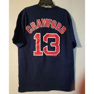 Boston Red Sox Majestic Crawford #13 Player Tee Navy Blue Size M - Picture 1 of 3