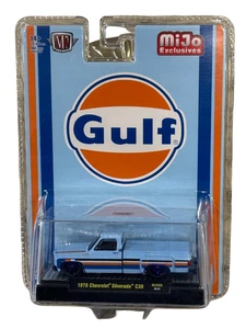 M2 Machines 1978 Chevrolet Silverado C30 GULF Blue MiJo Exclusives 1/64 CHASE - Bild 1 von 1