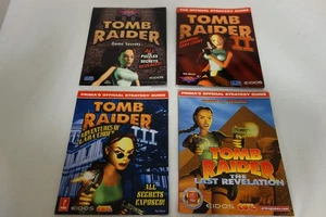 Lot of 4 Prima's Strategy Guide Tomb Raider II III Game Secrets Last Revelation - Picture 1 of 4