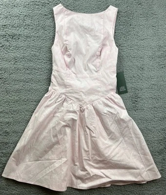 Wild Fable Women's Size XXS Bow Back Mini A-Line Dress Pink Floral - Image 1 of 4