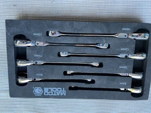 MATCO TOOLS SRRFM76TC  7pcs metric flex ratcheting flare nut wrench set - Picture 1 of 8