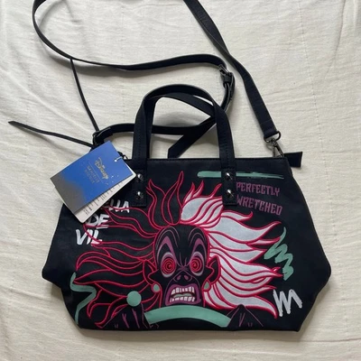 NWT Danielle Nicole Disney Villains Neon Cruella Mini Tote Crossbody Bag - Image 1 of 4