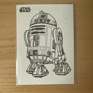 2025 Topps Chrome Star Wars Debut R2-D2 Rare The number card CP-1 Print Sketch - Bild 1 von 5